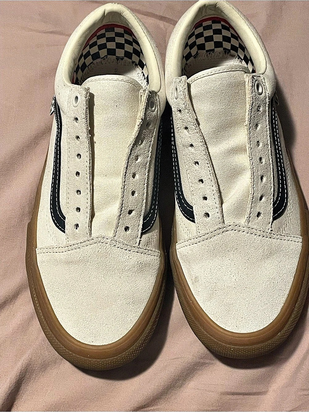 Vans Skate Old Skool Sneakers Cream & Black US 8